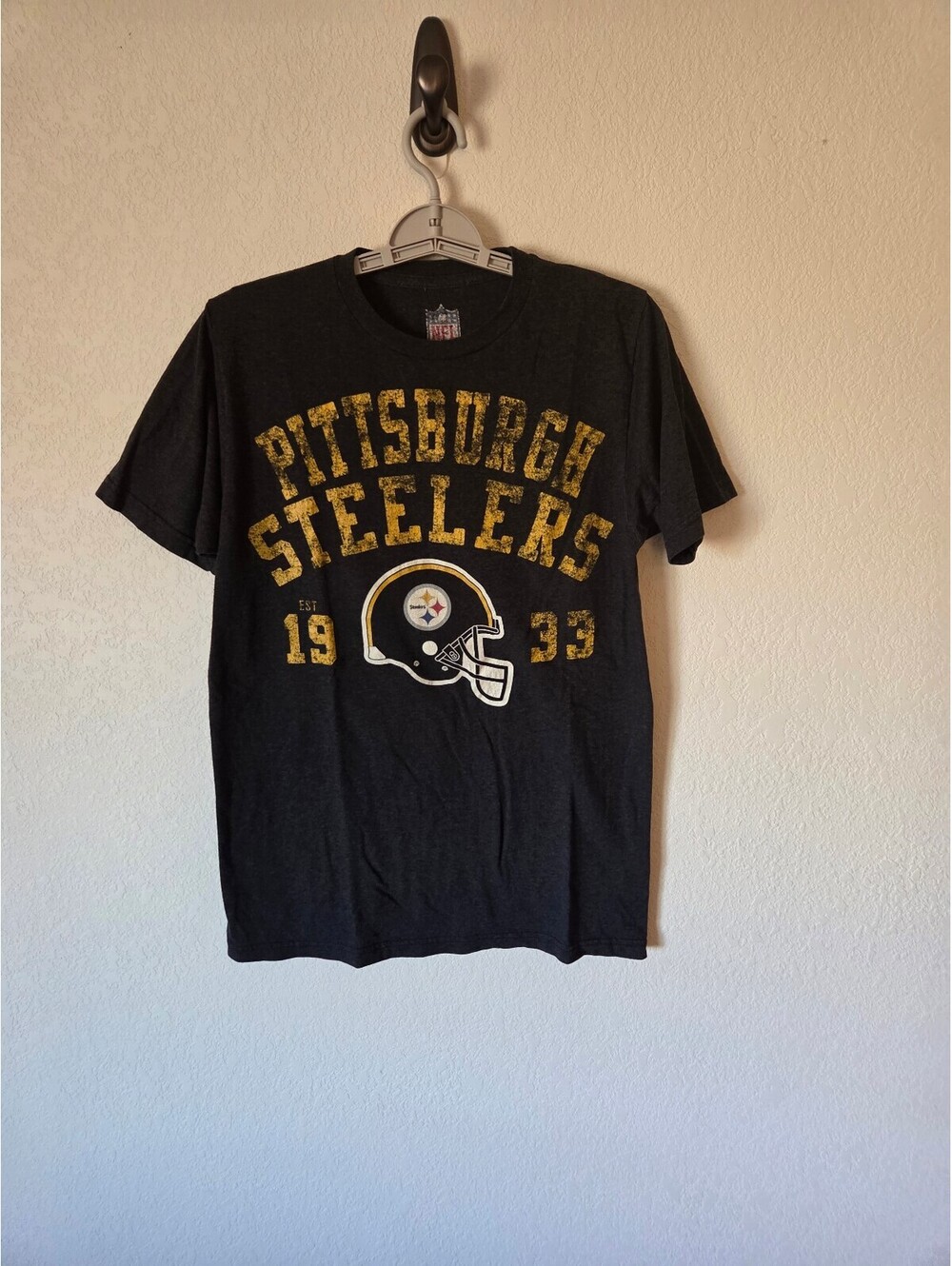 Pittsburgh Steelers Est 1933 Black Graphic T-Shirt